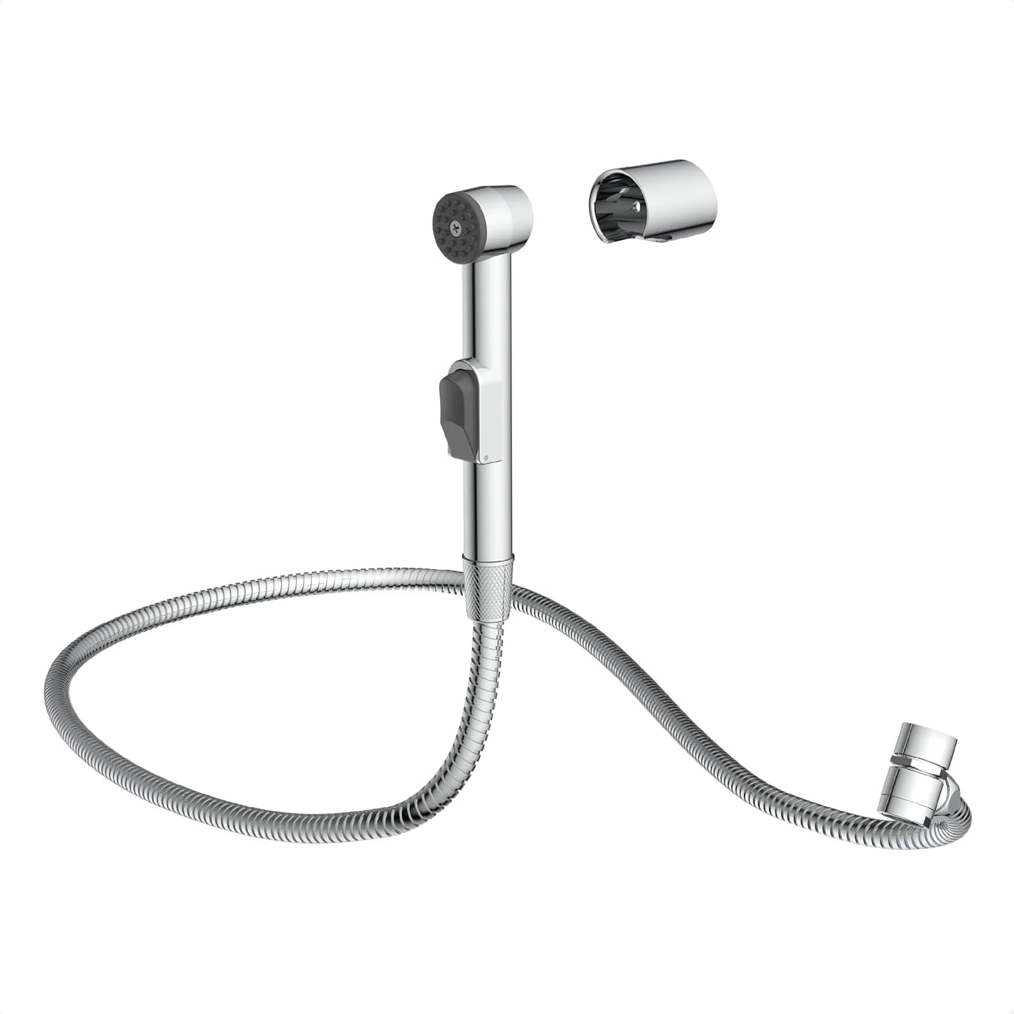 322684 - EISL - Kokë Dushi Lavamani DX25, Dush Dore për Kuzhinë, Banjo, Lavanderi ose Punishte, Set me Tub (150 mm) dhe Adaptor, Krom