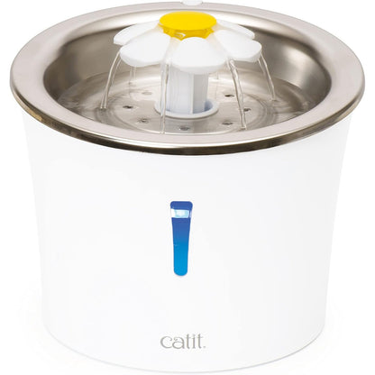 221894 - Shatërvan Lulesh Catit 43725, 3L, e Bardhë/Çelik Inox, për Macet