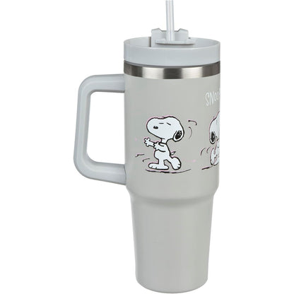 196917 - UNDERCOVER - Filxhan Vakumi Peanuts Snoopy me Kashtë, Kapacitet 880ml, Material Çelik Inox, Dorezë Komode, Pa BPA