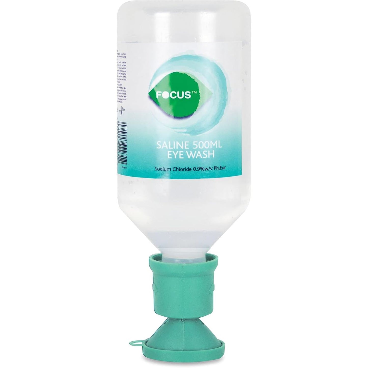 290352 - RELIANCE MEDICAL - Shpëlarës sysh me kripë Focus, 500 ml, Sterile me Kupë Syri me Formë Speciale, Përdorim i Vetëm, Ideal për Alergjitë