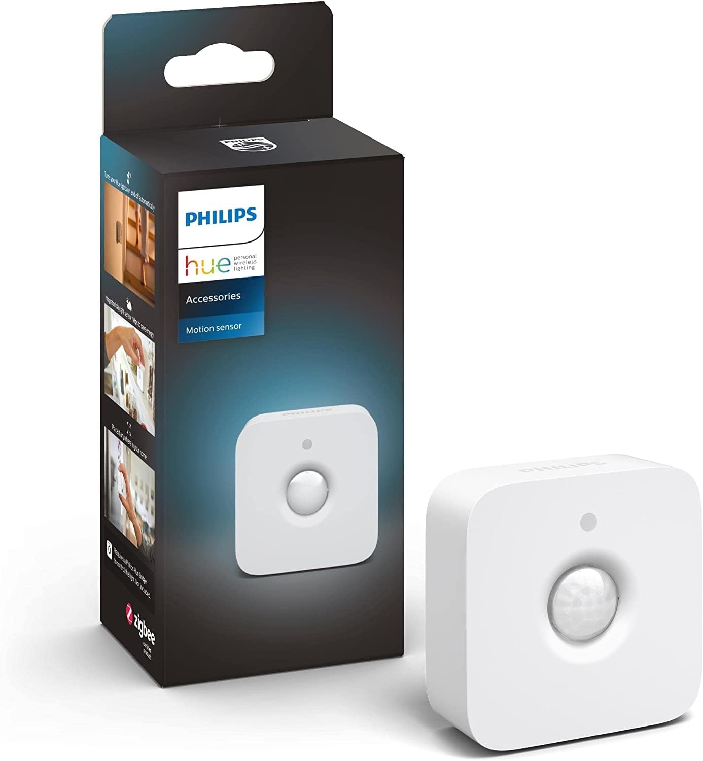 217362 - PHILIPS HUE Sensor Lëvizjeje për Brendshme, Drite Dite, Kontroll Automatik i Dritës, E Bardhë