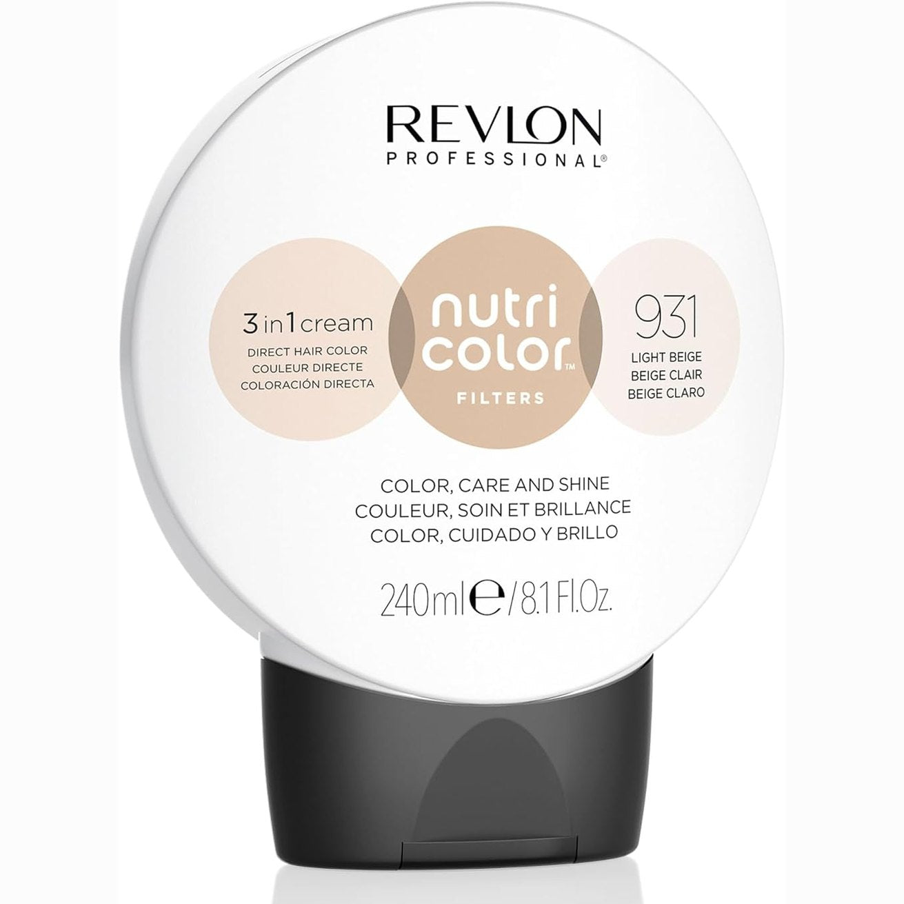 275588 - REVLON FILTRA PROFESIONALE NGJYROSËSE 931 Bezhë e Çelët, 240 ml, Maskë ngjyrosëse me INSTA-PIC-TECHNOLOGY