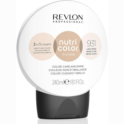 275588 - REVLON FILTRA PROFESIONALE NGJYROSËSE 931 Bezhë e Çelët, 240 ml, Maskë ngjyrosëse me INSTA-PIC-TECHNOLOGY