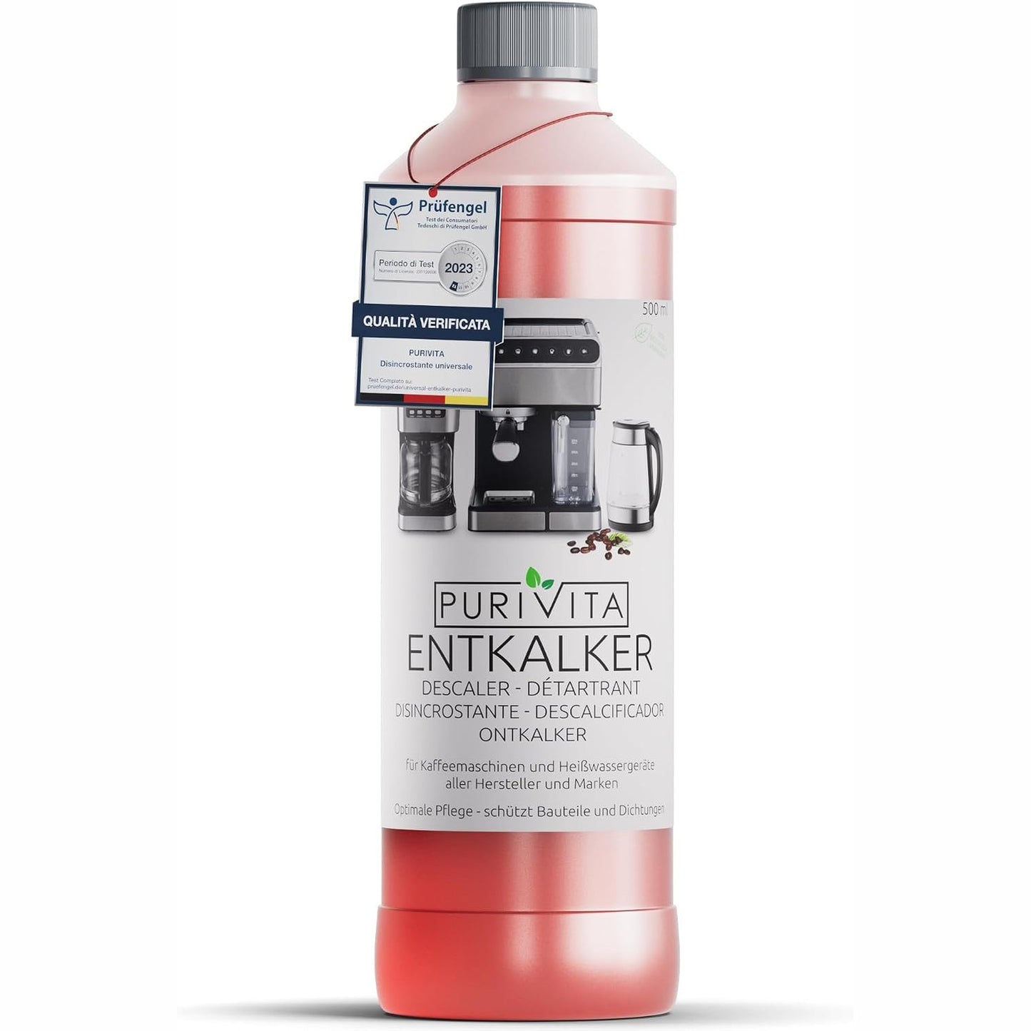 318893 - PURIVITA ZBUTËS GËLQEROR UNIVERSAL PËR MAKINA KAFEJE, 500ML, KUNDËR GËLQERES, PËR TË GJITHA MARKAT