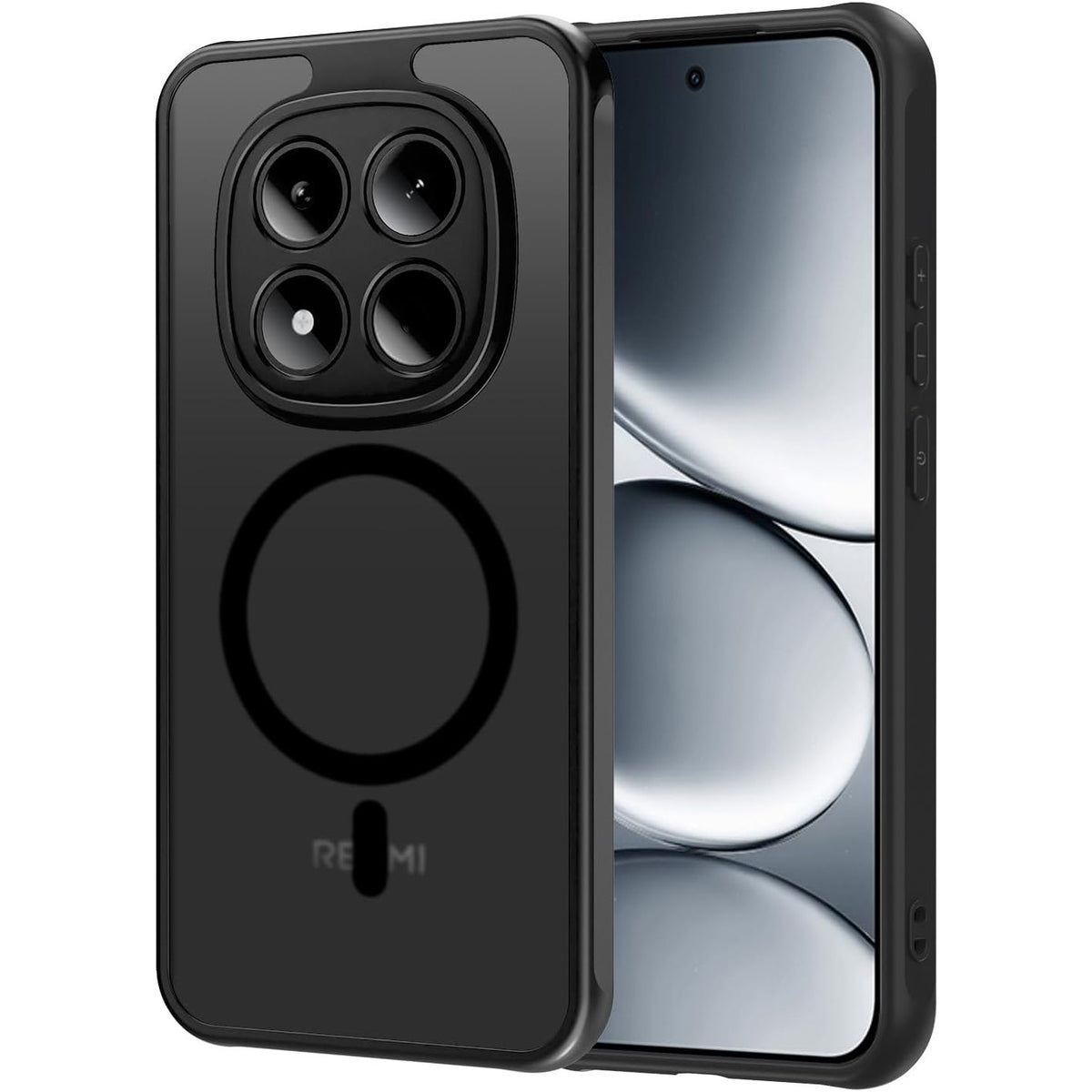 310511 - AOMYKE Mbrojtëse magnetike për Xiaomi Redmi Note 15 Pro 5G, [E pajtueshme me MagSafe], rezistente ndaj gërvishtjeve të gishtave + mbrojtëse TPU, e zezë