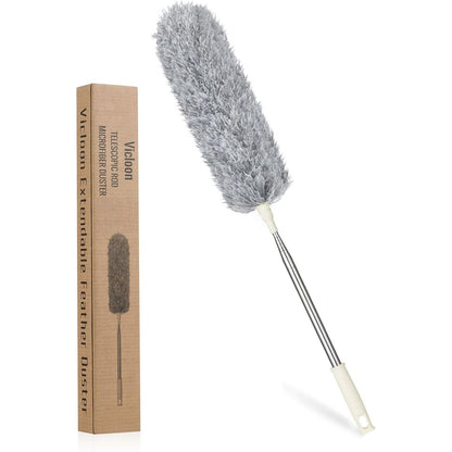 216813 - VICLOON Fshesë pluhuri, teleskopike mikrofibre, dorezë çeliku inox