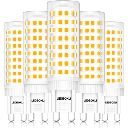 215438 - LEDBOKLI Llambë LED e Bardhë e Ngrohtë 10W 3000K, ekuivalente me llambë halogjene 100W, 900 lumen, AC 110-240V, pako me 5 llamba