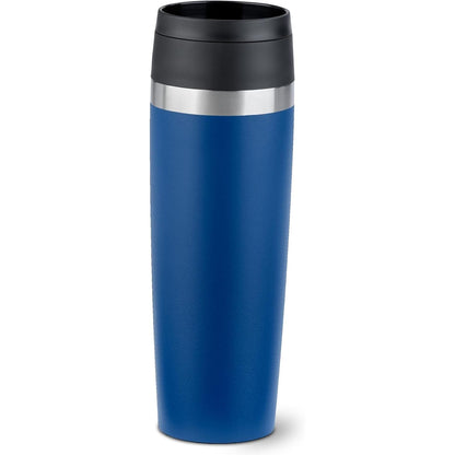 256558 - EMSA Filxhan Udhëtimi N2023650 | Filxhan Klasik i Izoluar 0.5 L | Kapak i ri me vidë komod | Çelik inox | Hapje për pirje 360 gradë | Blu e errët
