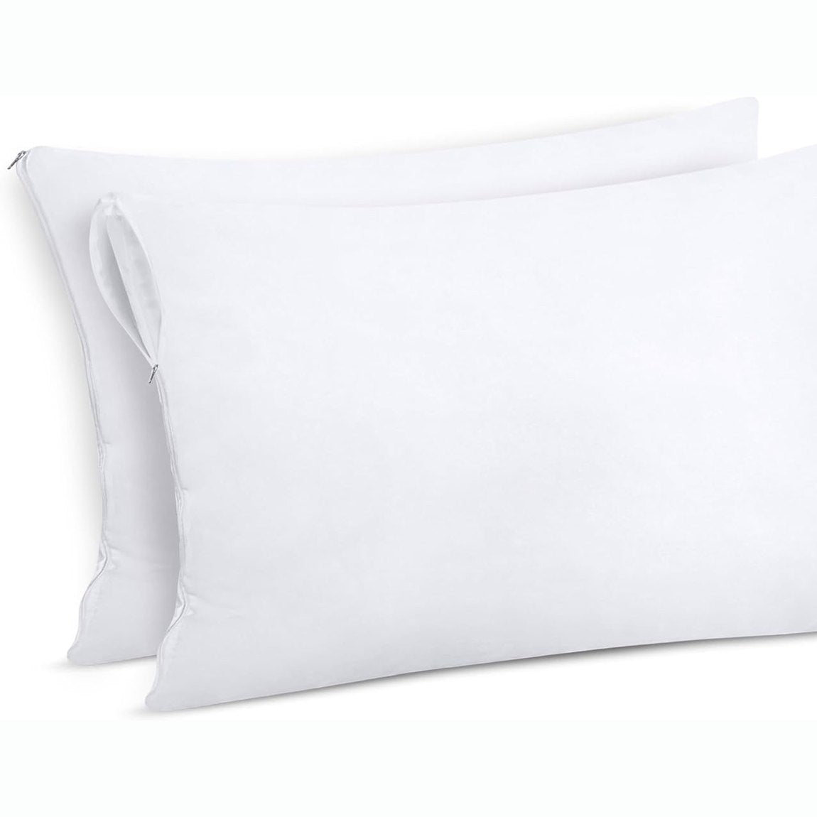 207115 - UTOPIA BEDDING Mbulesë e Papërshkueshme nga Uji për Jastëk, 30x50cm (Set prej 2 copësh) me Zinxhir, Mbrojtës Jastëku, Certifikuar Oeko-TEX