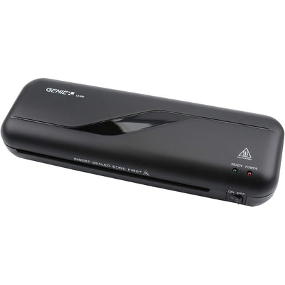 266776 - GENIE Laminator LA 200, përfshirë qese laminimi, për laminim të nxehtë 80-125 mikronë, i përshtatshëm deri në DIN A4, 330 x 106 x 60 mm, e zezë
