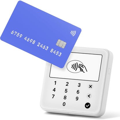 296113 - SUMUP Terminali i Kartave Solo Lite, Lexues Kartash Mobile për Kartat e Debitit, Kartat e Kreditit, Apple Pay dhe Google Pay, Pa kontakt, Bluetooth, Dizajn Kompakt