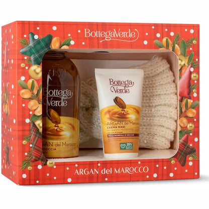 271693 - BOTTEGA VERDE Set Dhurate Argani, Xhel Dushi 400 ml, Krem Duarsh 75 ml, Shirit Koke