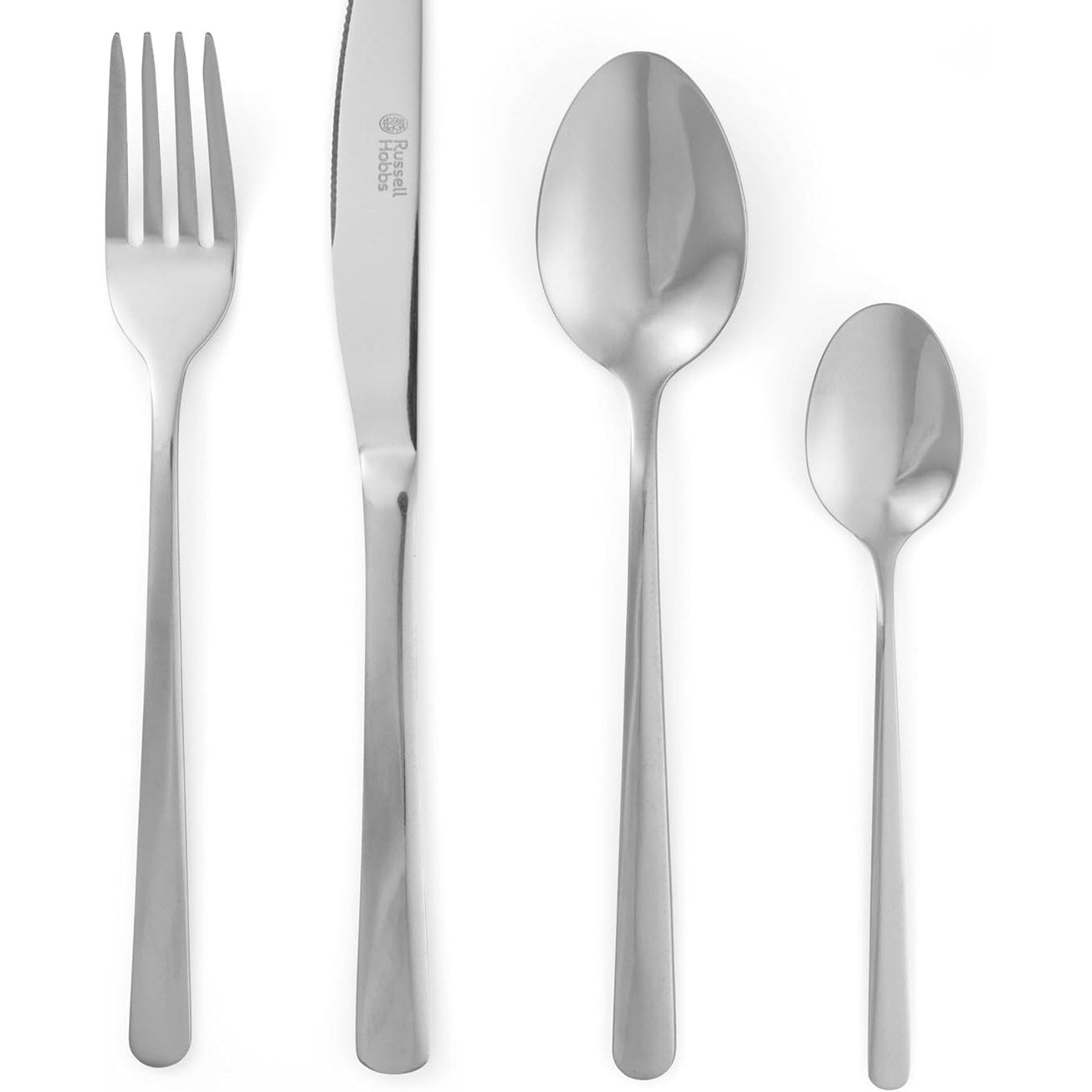 236379 - RUSSELL HOBBS Set takëmesh me 24 pjesë - Set takëmesh çeliku inox për 6 persona - Set takëmesh Vienna me thika, pirunë, lugë çaji dhe lugë gjelle - Të lëmuara në pasqyrë - Të përshtatshme për lavastovilje