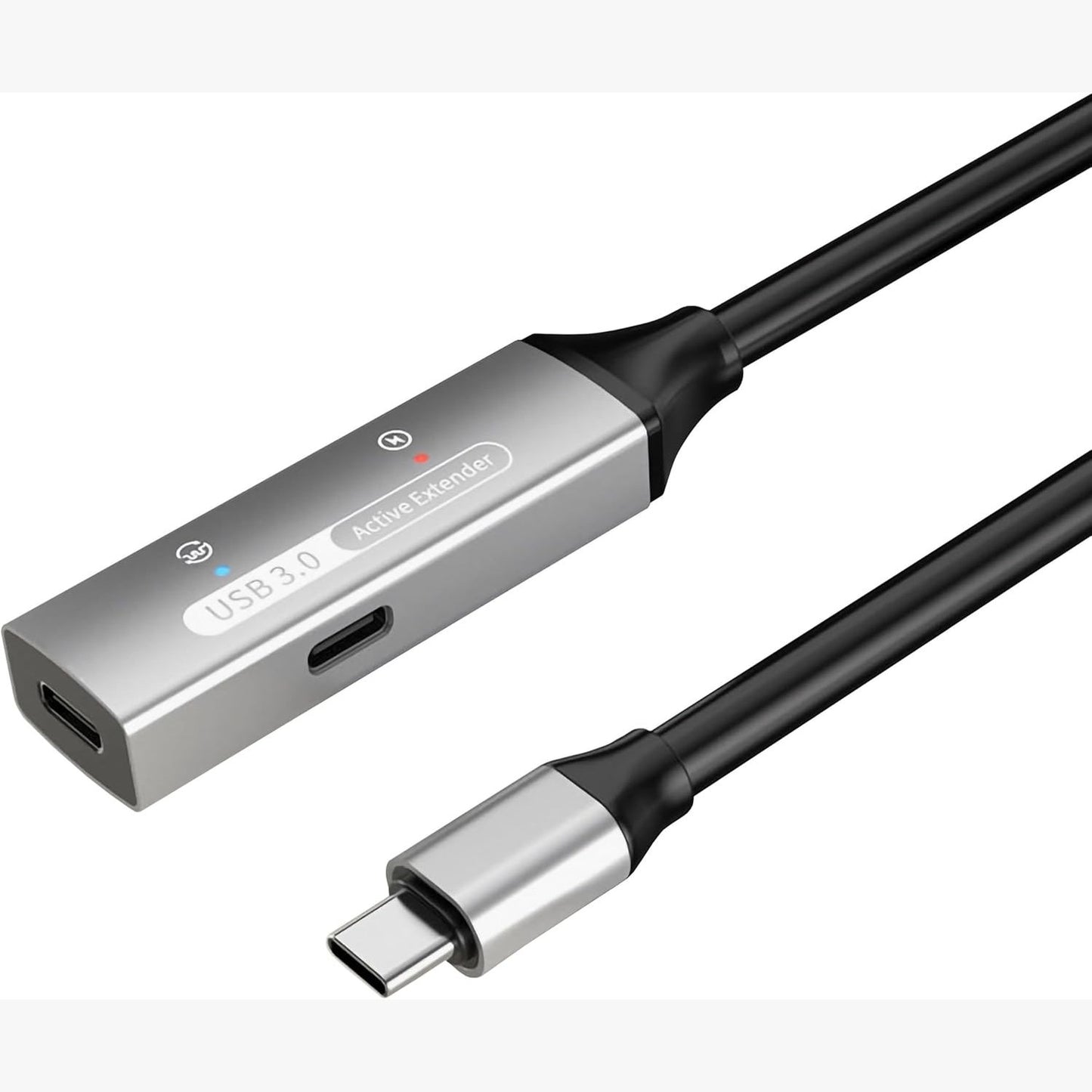 273176 - PREMIUMCORD Kabllo Zgjatues Active USB-C 15m, Tipi-C Femër në Mashkull, USB 3.2 Gen 1 SuperSpeed 5Gbit/s, 2x i Mbrojtur, Kuti Alumini, e Zezë