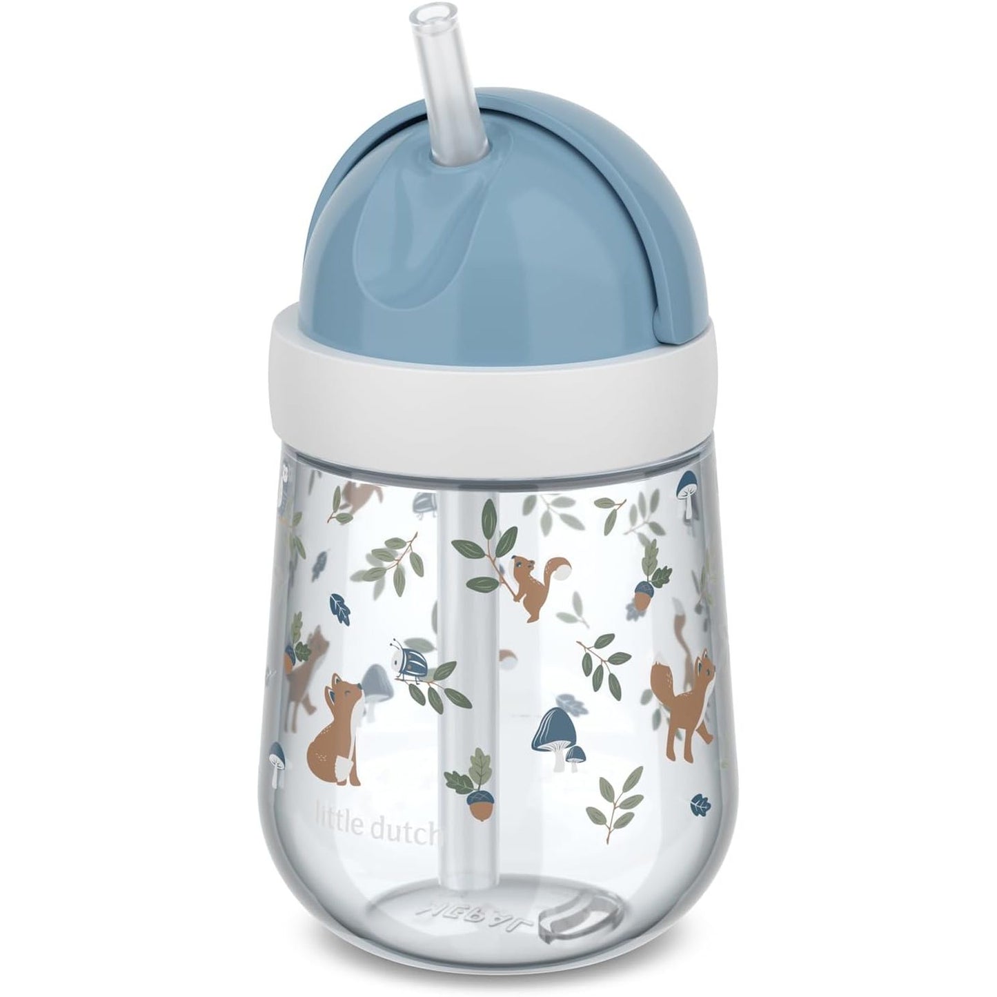 223951 - MEPAL Kupë me Kashtë Holandeze Mio Little - 300 ml - E Sigurt për Lavastovilje dhe Pa BPA - Shishe Pijeje e Papërshkueshme nga Rrjedhja për Fëmijë të Vegjël - Forest Friends