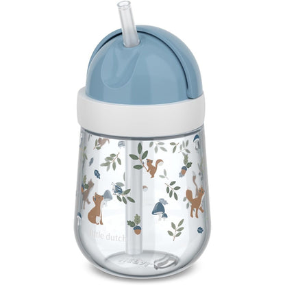223951 - MEPAL Kupë me Kashtë Holandeze Mio Little - 300 ml - E Sigurt për Lavastovilje dhe Pa BPA - Shishe Pijeje e Papërshkueshme nga Rrjedhja për Fëmijë të Vegjël - Forest Friends