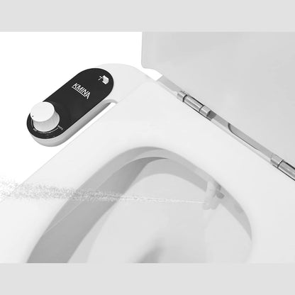 288775 - KMINA Bide Tualeti, Gjatësia 80 cm, Spërkatës Portativ Jo-Elektrik, me Presion të Rregullueshëm, Ujë i Ftohtë, i Zi