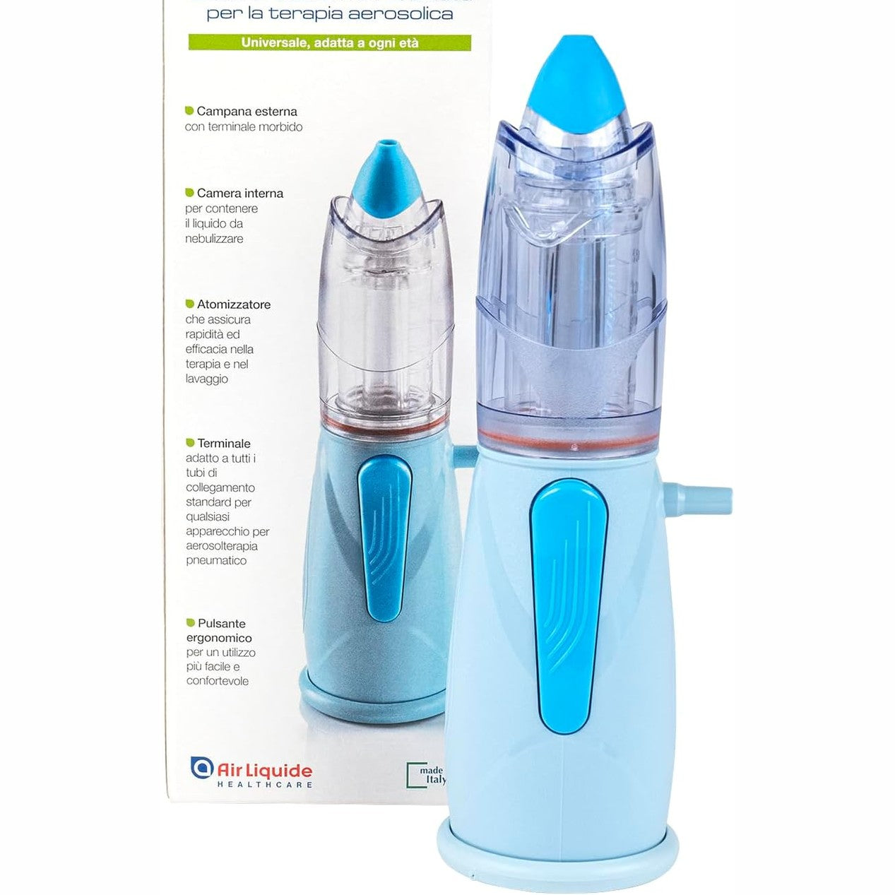 271430 - AIR LIQUIDE HEALTHCARE RINOWASH, Dush Nazal i Mikronizuar për Terapi me Aerosol, i përshtatshëm për të Rritur dhe Fëmijë