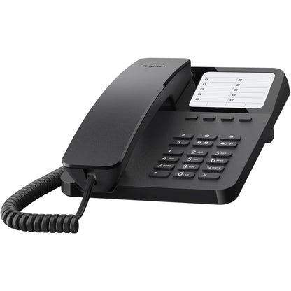 295243 - GIGASET DESK 400 - Telefon me kabllo fleksibël, Hapësirë për 10 numra të shpejtë, Ritelefonim, DTMF ose puls, ngjyrë e zezë [versioni gjerman]