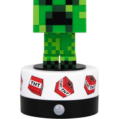 219394 - PALADONE Dritë nate dhe alarm Minecraft Creeper me sensor lëvizjeje, llambë LED, e licencuar për dhomat e gjumit të fëmijëve dhe adoleshentëve