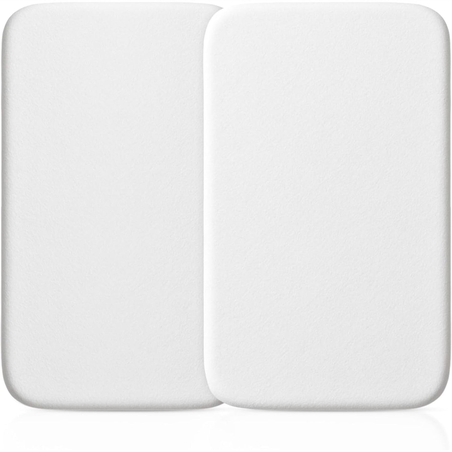 224167 - SASMA HOME Çarçaf Next2Me me rrota për krevat fëmijësh, 100% pambuk jersey, 50 x 85 cm, 2 copë, i bardhë
