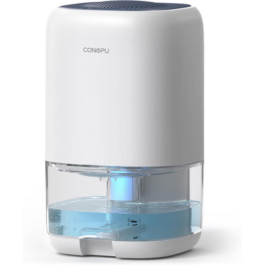 135390 - CONOPU Tharëse Ajri për Shtëpi, Teknologji Peltier e Përmirësuar, Fikje Automatike dhe Dritë LED Shumëngjyrëshe, Portative dhe Ultra e Qetë, Bardhë, 25.6x15x15cm