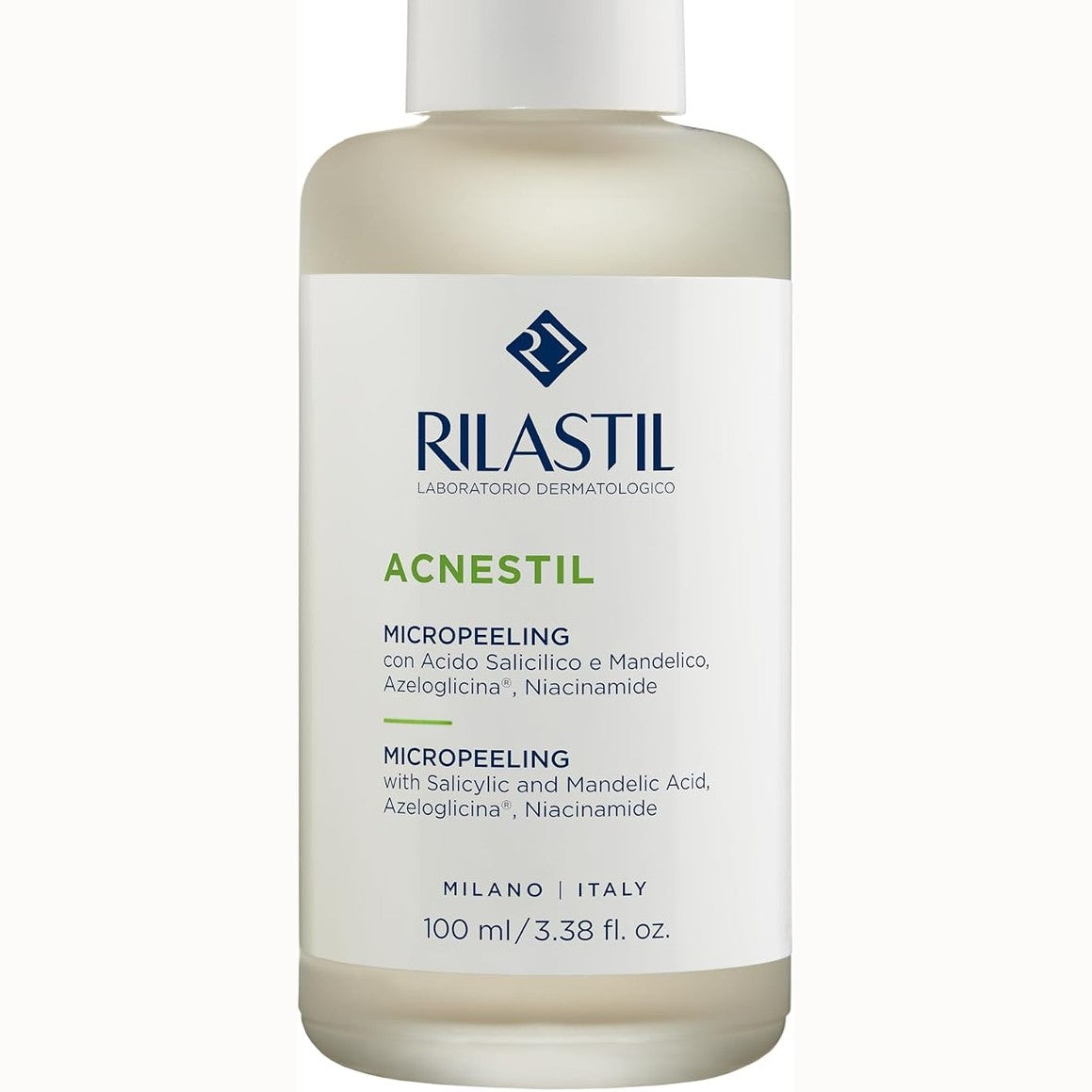 271793 - RILASTIL Acnestil Micropeeling, Peeling Intensiv për Fytyrën me Acid Salicilik, locion eksfoliues, 100 ml