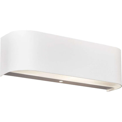 183368 - TRIO LEUCHTEN Llambë Muri LED Adriano, E Bardhë Alumini, me Sipërfaqe Saten të Bardhë Qelqi, 2 x LED 3.1 Vat