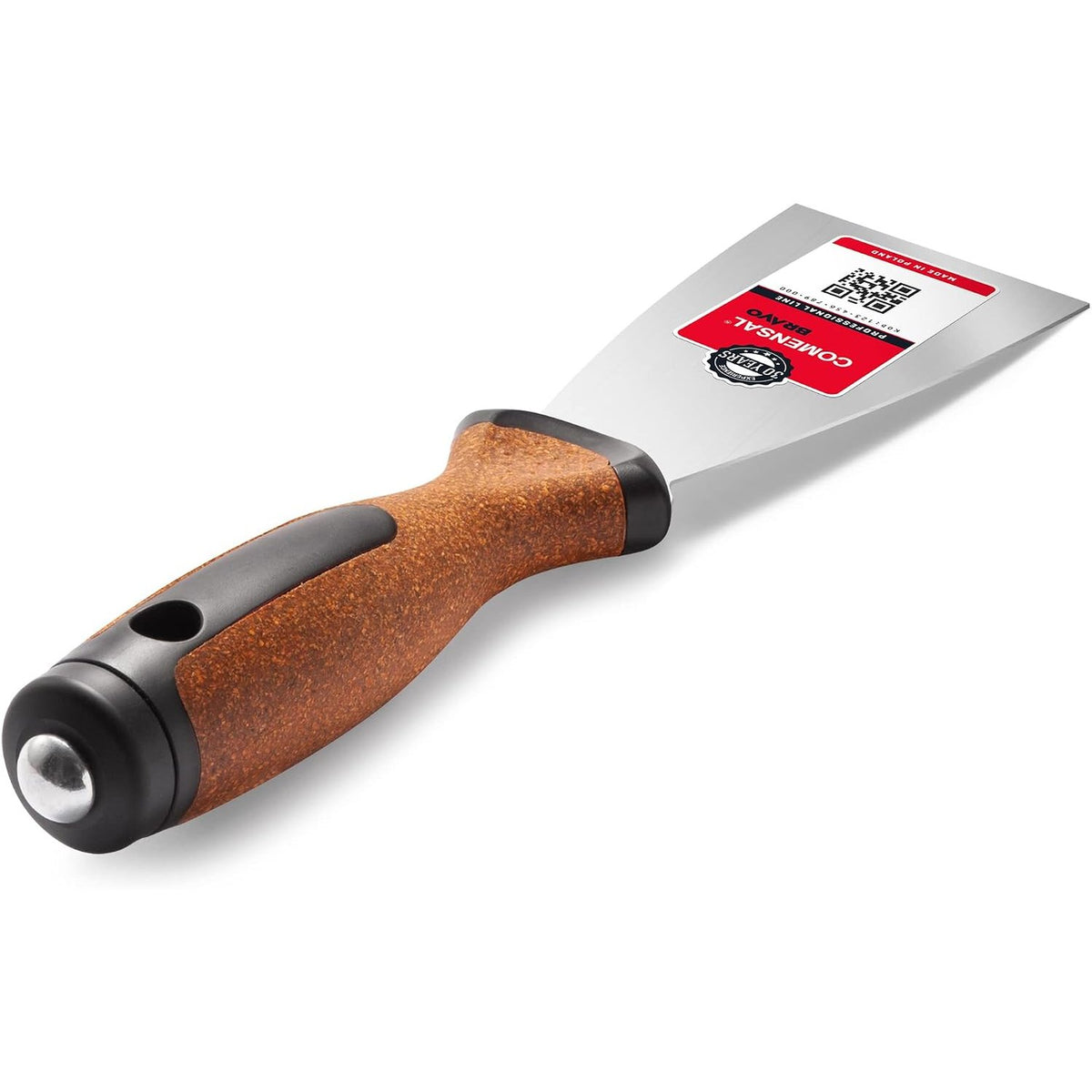 335411 - COMENSAL - Spatulë gipsi 100 mm, rezistente ndaj ndryshkut, Dorezë tape jo-rrëshqitëse, Prodhuar në BE.