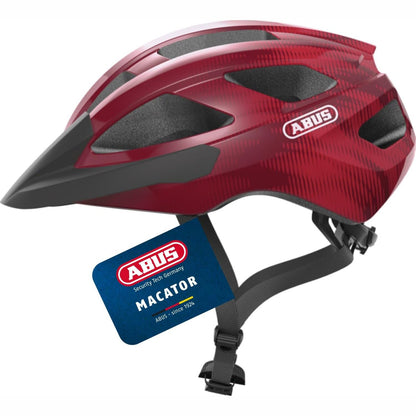 292723 - ABUS - Helmetë Macator për Çiklizëm Rrugor, për burra dhe gra, e përshtatshme për fillestarë dhe çiklistë me bisht kali