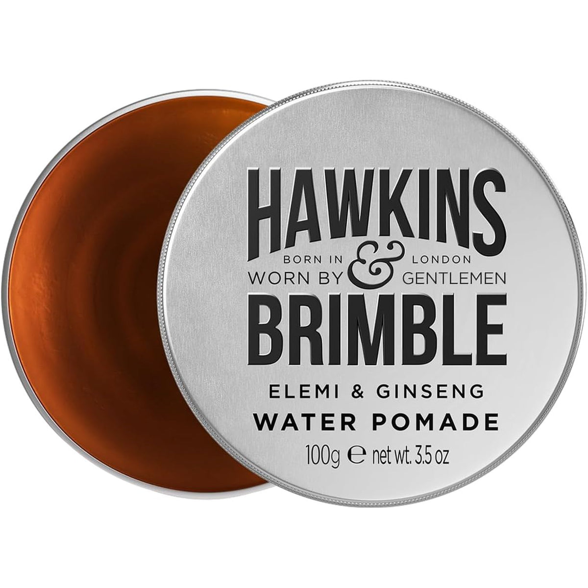 290551 - HAWKINS & BRIMBLE Pomadë uji për meshkuj 100ml – H2O për stilim/kujdes flokësh | Fiksim i fortë | Shkëlqim i lartë