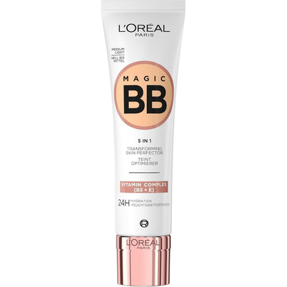 322040 - L'ORÉAL PARIS Krem Hidratues dhe me Ngjyrë, 30 ml, me Vitamina B5 dhe E, SPF 20, 03 Medium Light