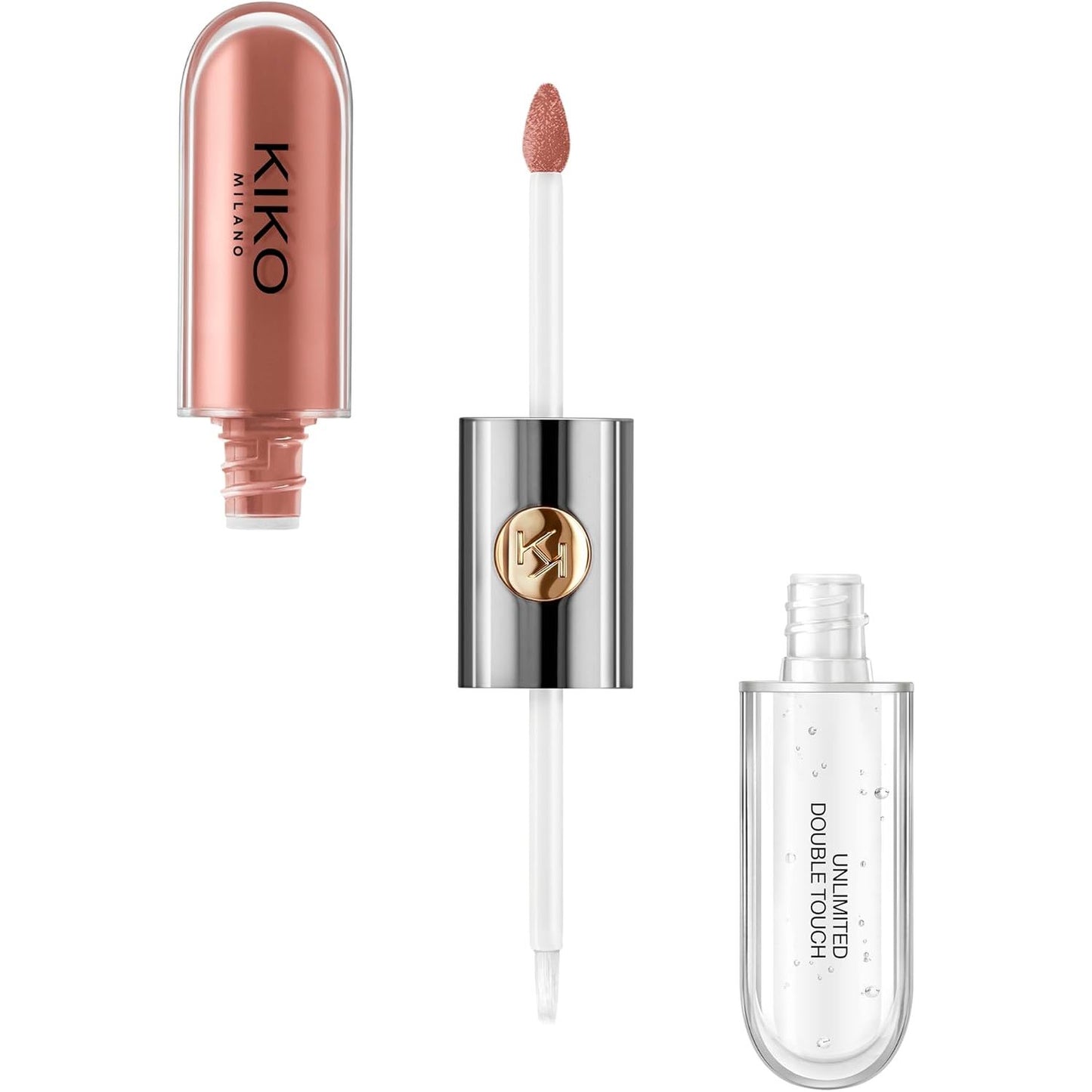 275611 - KIKO MILANO - Unlimited Double Touch 103 - Buzëkuq i Lëngshëm 2-Hapësh - Zgjat deri në 12 Orë - Bazë e Ngjyrosur pa Transferim