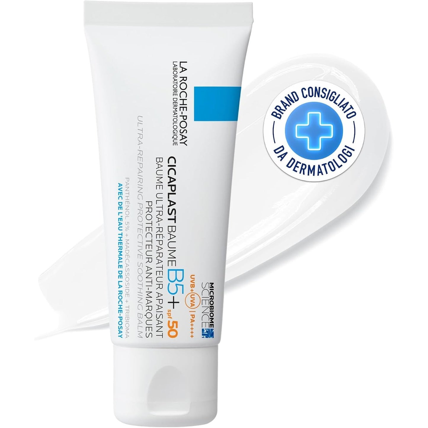 321694 - LA ROCHE-POSAY Cicaplast Baume B5+ SPF 50, Krem rigjenerues për lëkurë të ndjeshme dhe të irrituar, me Procerad, Tribioma, Madecassoside dhe Vitaminë B5, 40 ml
