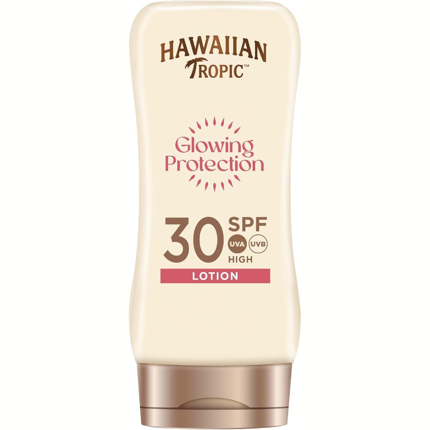 317979 - HAWAIIAN TROPIC - Locion Mbrojtës me Ndriçim, Krem Dielli SPF 30, 180 ml - Mbrojtje UVA + UVB - Aromë Tropikale - me Gjalpë Shea - Rezistent ndaj Ujit - Vegan