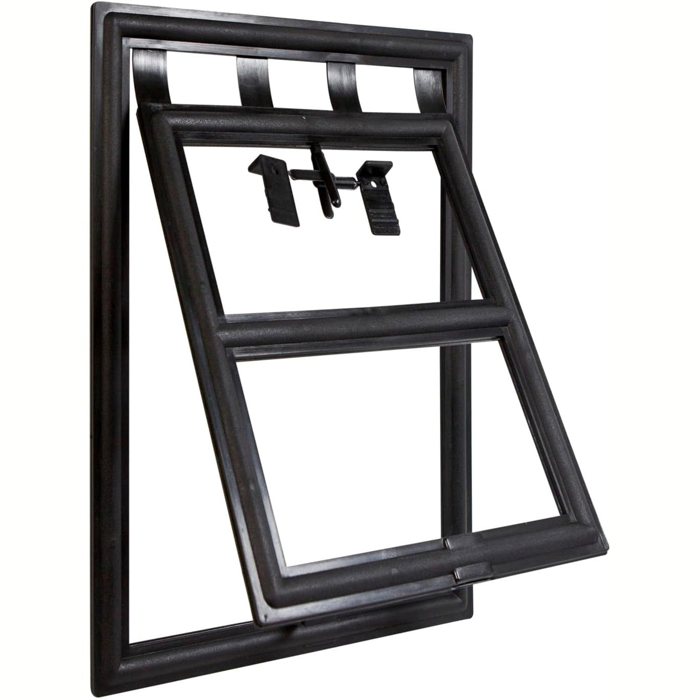 219744 - Windhager Kapak për mace, derë për mace me mbrojtje nga insektet, 20 x 25 cm, e zezë