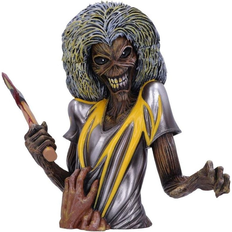 268255 - NEMESIS Kutia e bustit e licencuar nga Iron Maiden Killers, e verdhë, madhësia S (16.5 cm)