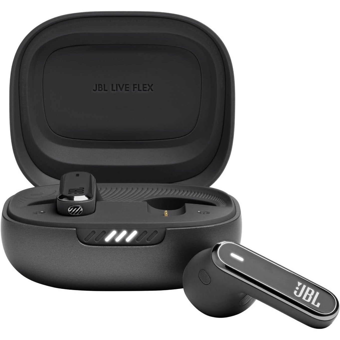 267580 - JBL LIVE FLEX – Kufje Bluetooth në vesh, jetëgjatësi baterie 40 orë, anulim zhurmash, rezistente ndaj ujit, të zeza