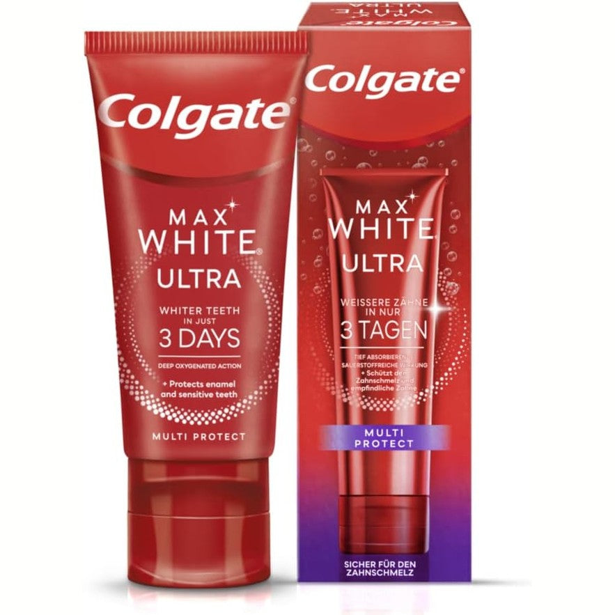 306962 - Colgate Max White Ultra Multi Protect, 50 ml, Pastë Dhëmbësh për Dhëmbë më të Bardhë dhe Freski që Zgjat