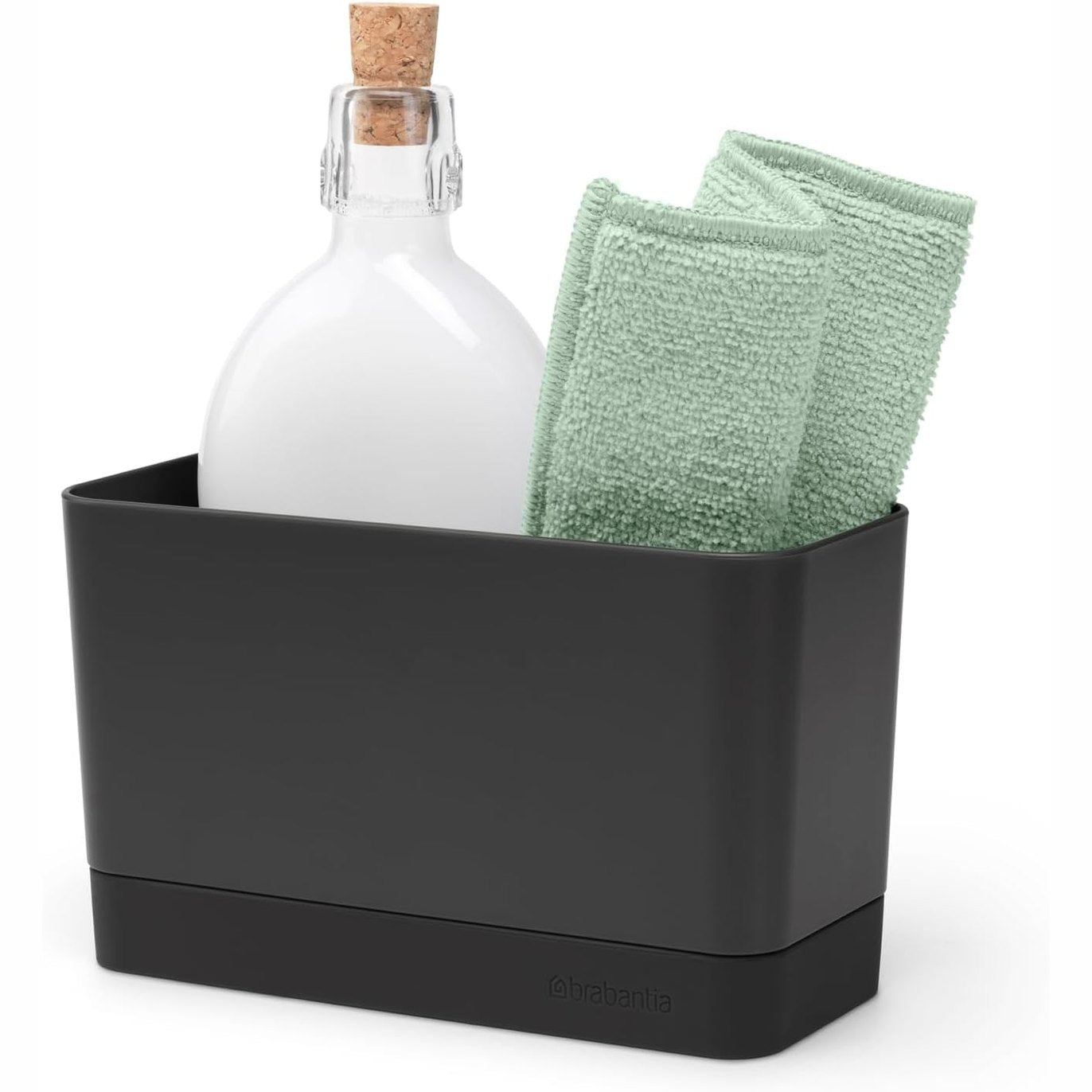 257221 - BRABANTIA Organizues Anësor Lavamani për Lavello, Gri e Errët, 8.5 x 19 x 11.5 cm