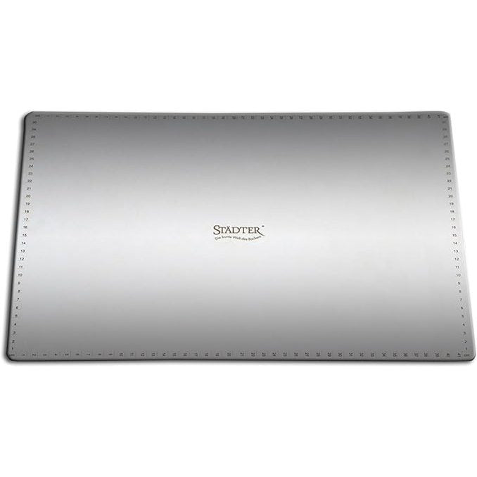 205638 - STÄDTER Tavolinë Drejtkëndëshe për Tortë, prej Çelik Inox, Rezistente ndaj Ndryshkut, E Sigurt për Larjen në Makinë Larëse Enësh, 43.5 x 32 cm