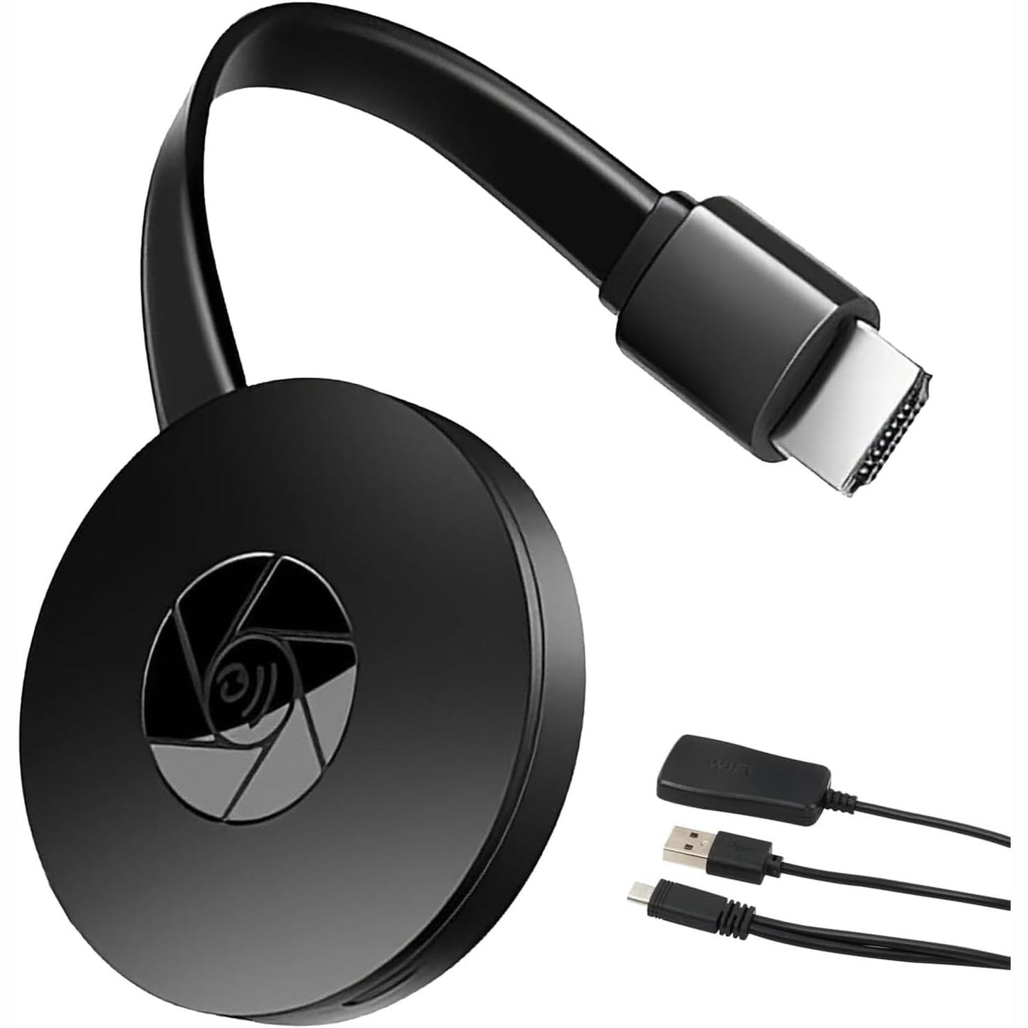 266946 - Adaptues pa tel për ekran HDMI, dongle WiFi i zi për ekran, transmetues pa tel, dongle HDMI Miracast 2.4 GHz i pajtueshëm me Android/IOS/Windows/Mac/AirMirror/Airplay