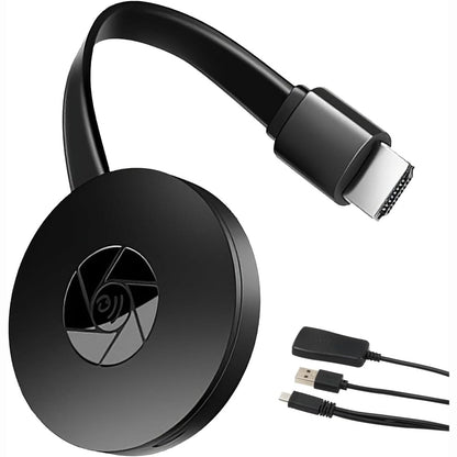 266946 - Adaptues pa tel për ekran HDMI, dongle WiFi i zi për ekran, transmetues pa tel, dongle HDMI Miracast 2.4 GHz i pajtueshëm me Android/IOS/Windows/Mac/AirMirror/Airplay