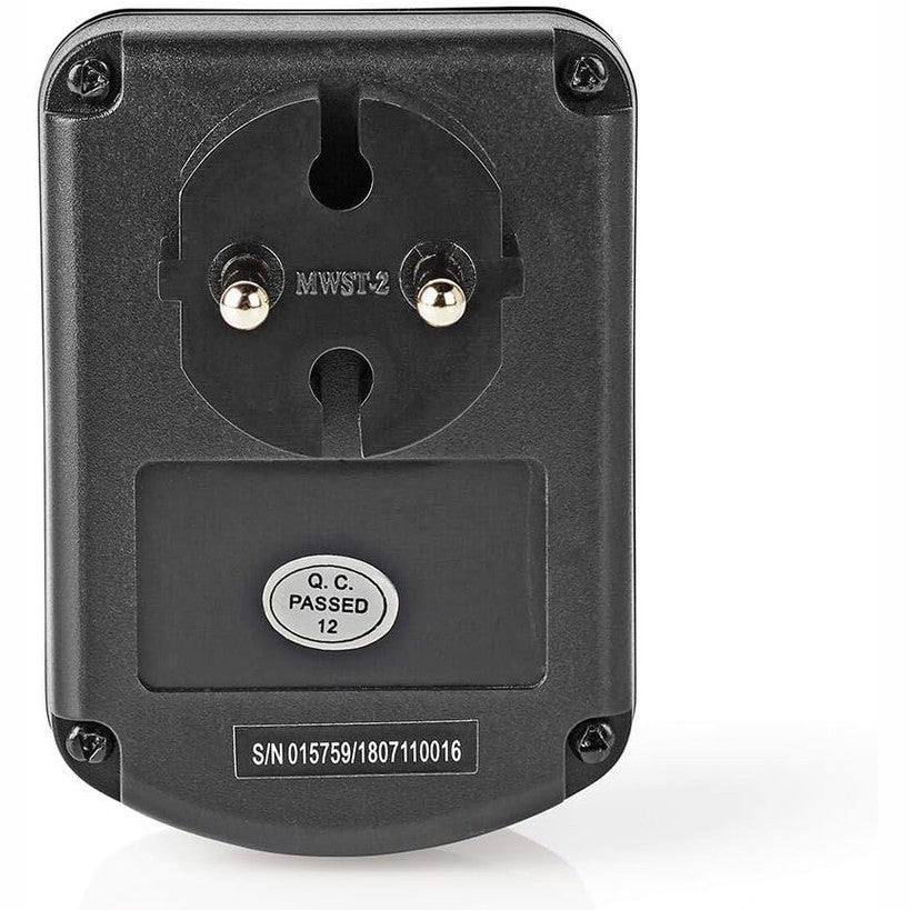 269182 - NEDIS Konvertues Fuqie, Prizë e Tokëzuar, 230V AC 50Hz, 45W, I Zi