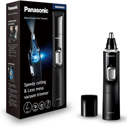 275264 - PANASONIC Makinë prerëse qimesh për hundë ER-GN300-K503 për burra, makinë rroje elektrike premium, rezistente ndaj ujit, me bateri, e zezë