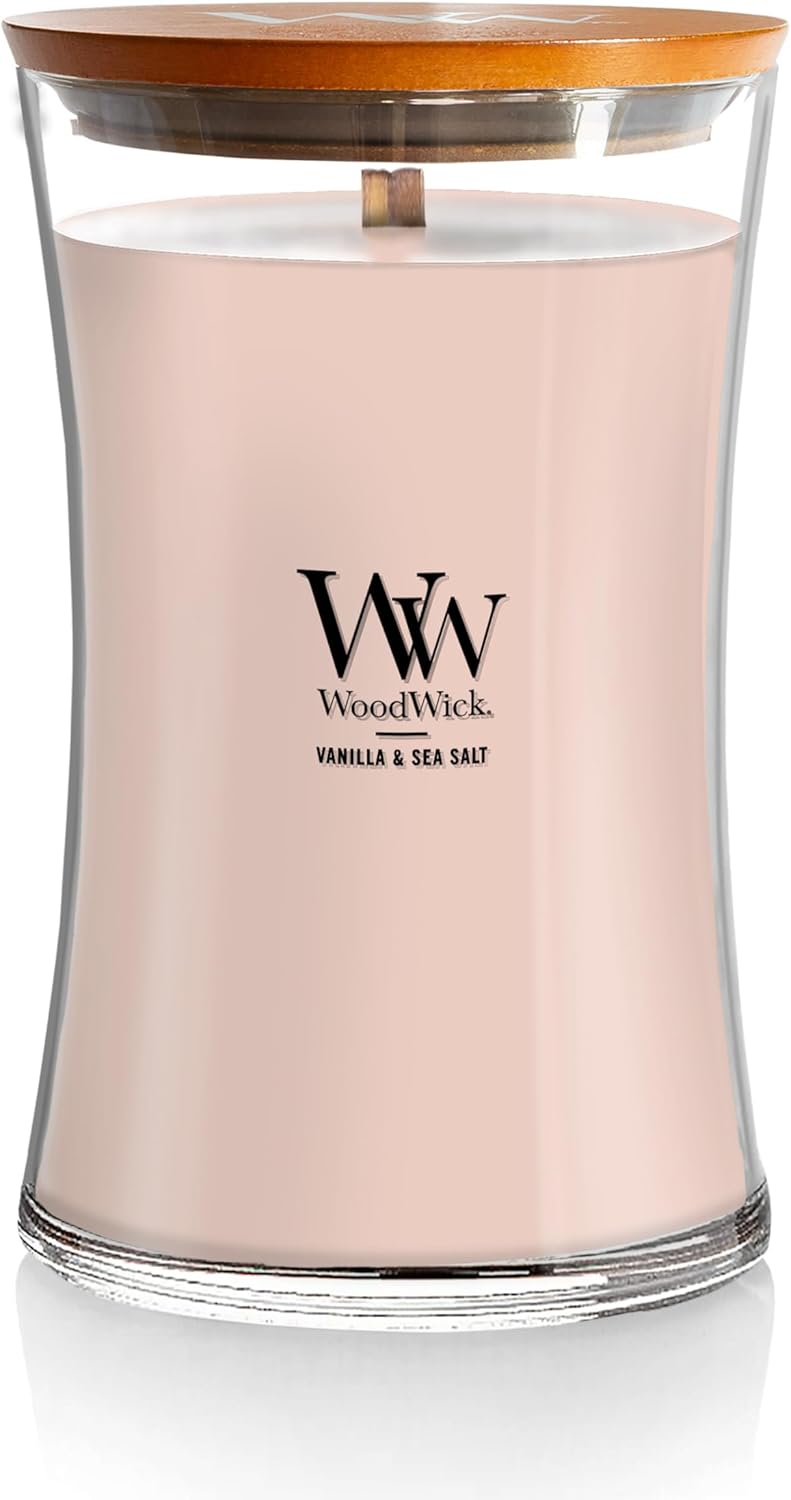 218084 - Qiri i madh aromatik WoodWick, vanilje dhe kripë deti