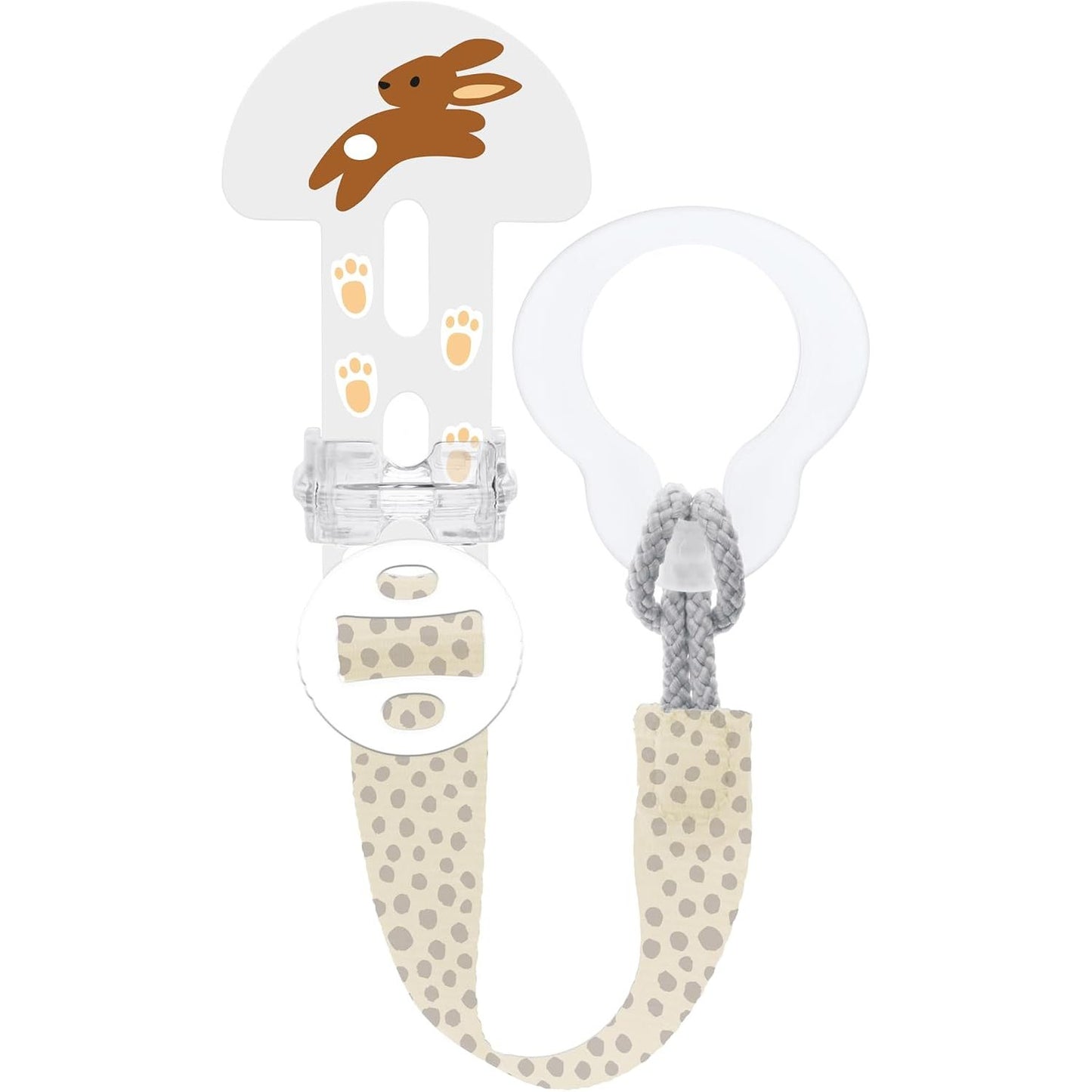 290341 - MAM Clip it! & Cover, Zinxhir biberoni 0+ Muaj, Neutral