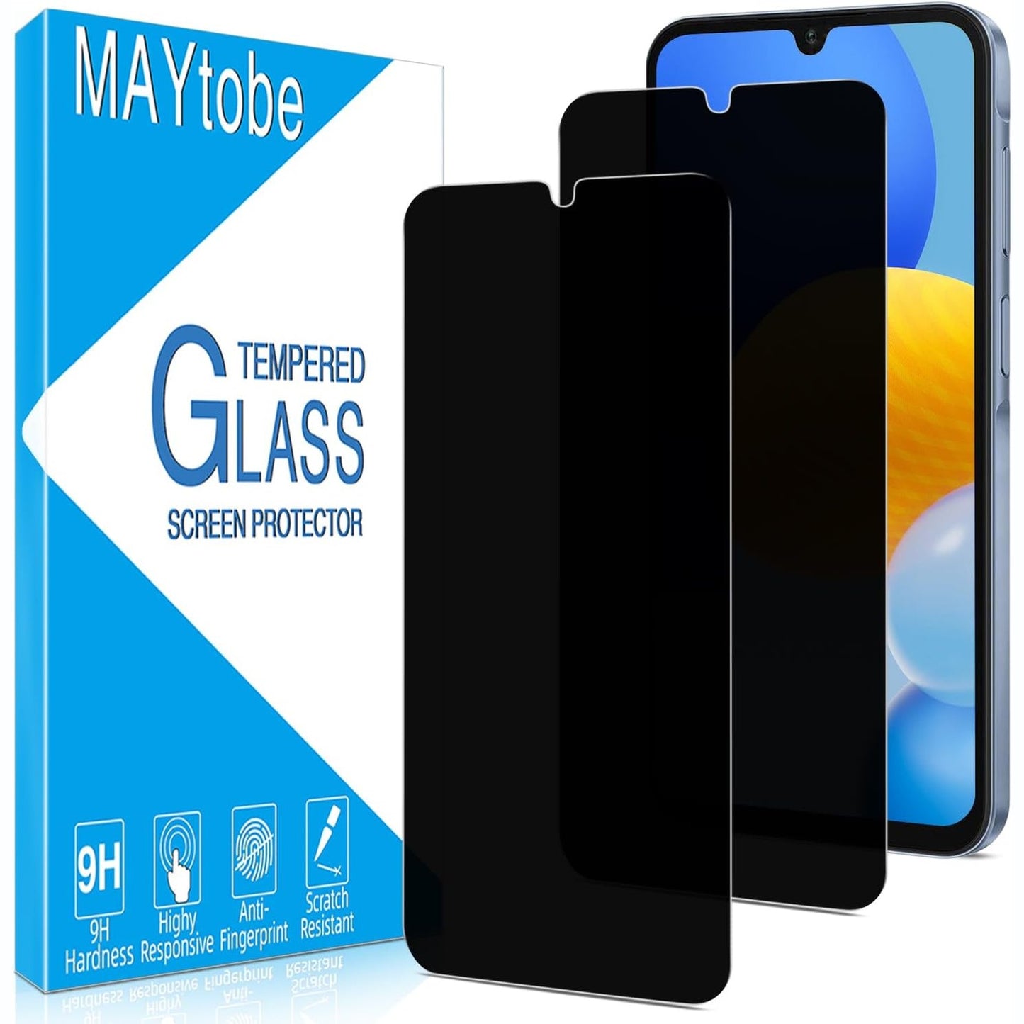 274655 - MAYTOBE Mbrojtëse Ekrani me 1 copë për Samsung Galaxy A15 5G, Mbulim i plotë, Qelq i temperuar 9H, Anti-gërvishtje