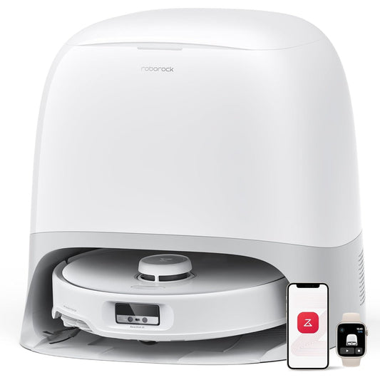 100377 - ROBOROCK Qrevo Curv - Fshesë me Korrent dhe Mop Dyshemeje me Furçë Ngritëse, Anti-ngatërresë Dyfish, Kornizë AdaptiLift, Fuqi Pastrimi 18,500 Pa, Larje Mopi me 75℃, Zbulimi i Papastërtisë, Asistent Zanor