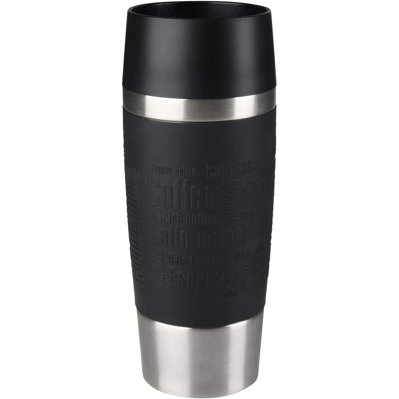 214233 - EMSA Filxhan udhëtimi, termos klasik, 360 ml, i izoluar që mban pijet të nxehta për 4 orë dhe të ftohta për 8 orë, 100% i papërshkueshëm nga rrjedhjet